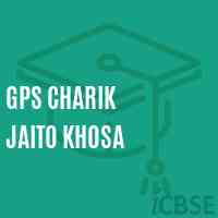 Gps Charik Jaito Khosa Primary School Logo