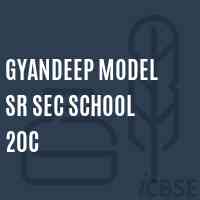 Gyandeep Model Sr Sec School 20C Logo
