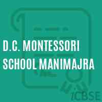 D.C. Montessori School Manimajra Logo