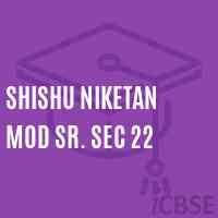 Shishu Niketan Mod Sr. Sec 22 Senior Secondary School Logo