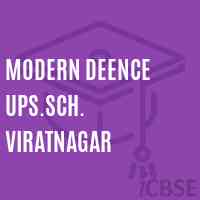 Modern Deence Ups.Sch. Viratnagar Middle School Logo