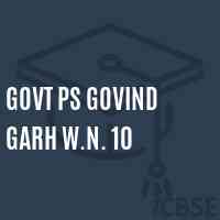 Govt Ps Govind Garh W.N. 10 Primary School Logo