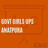 Govt Girls Ups Anatpura Middle School Logo