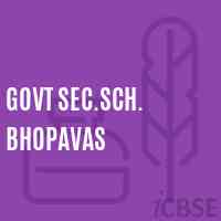 Govt Sec.Sch. Bhopavas Secondary School Logo