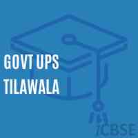 Govt Ups Tilawala Middle School Logo
