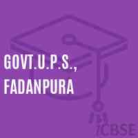 Govt.U.P.S., Fadanpura Middle School Logo