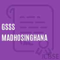 Gsss Madhosinghana High School Logo