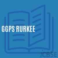 Ggps Rurkee Primary School Logo