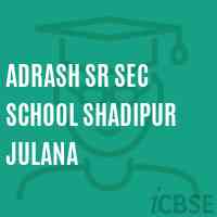 Adrash Sr Sec School Shadipur Julana Logo