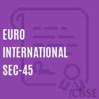 Euro International Sec-45 Middle School Logo