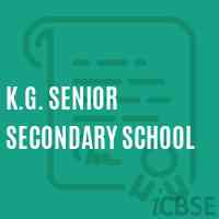 K.G. Senior Secondary School Logo