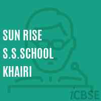 Sun Rise S.S.School Khairi Logo