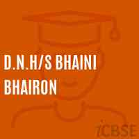 D.N.H/s Bhaini Bhairon Secondary School Logo