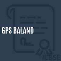 Gps Baland Primary School Logo