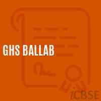 Ghs Ballab Secondary School Logo