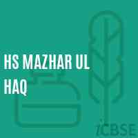 Hs Mazhar Ul Haq Secondary School Logo