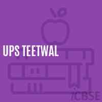 Ups Teetwal Middle School Logo