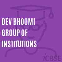 Dev Bhoomi Group of Institutions College Logo