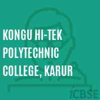 Kongu Hi-Tek Polytechnic College, Karur Logo