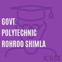 Govt. Polytechnic Rohroo Shimla College Logo
