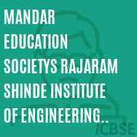 Mandar Education Societys Rajaram Shinde Institute of Engineering and Technology Pedhambe Logo