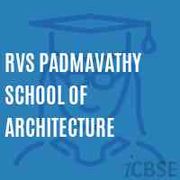 Rvs Padmavathy School of Architecture Logo