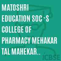 Matoshri Education Soc `s College of Pharmacy Mehakar Tal Mahekar Buldhana Logo