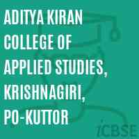 Aditya Kiran College of Applied Studies, Krishnagiri, PO-Kuttor Logo