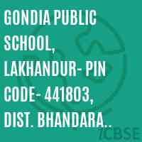 GONDIA PUBLIC SCHOOL, LAKHANDUR- Pin Code- 441803, DIST. BHANDARA (M.S) Logo