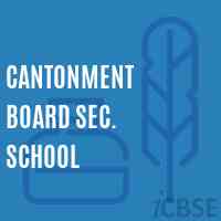 Cantonment Board Sec. School Logo