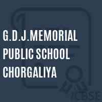 G.D.J.Memorial Public School Chorgaliya Logo