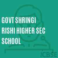 Govt Shringi Rishi Higher Sec School Logo