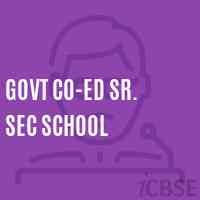 Govt Co-Ed Sr. Sec School Logo