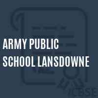 Army Public School Lansdowne Logo