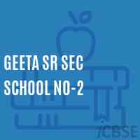 Geeta Sr Sec School No-2 Logo