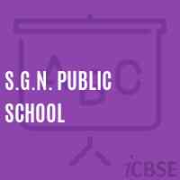 S.G.N. Public School Logo