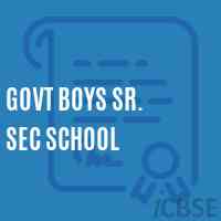 Govt Boys Sr. Sec School Logo