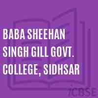 Baba Sheehan Singh Gill Govt. College, Sidhsar Logo