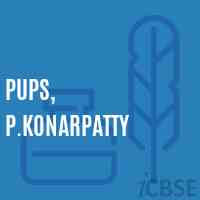 Pups, P.Konarpatty Primary School Logo