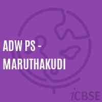 Adw Ps - Maruthakudi Primary School Logo