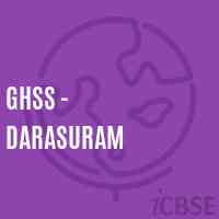Ghss - Darasuram High School Logo