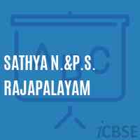Sathya N.&p.S. Rajapalayam Primary School Logo