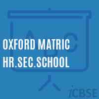 Oxford Matric Hr.Sec.School Logo