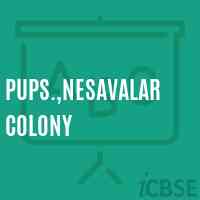 Pups.,Nesavalar Colony Primary School Logo