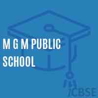 M G M Public School Logo