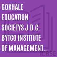 Gokhale Education Societys J.D.C. Bytco Institute of Management Studies and Research, Nashik-5 Logo