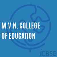 M.V.N. College of Education Logo