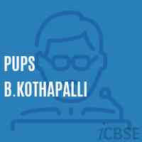 Pups B.Kothapalli Primary School Logo