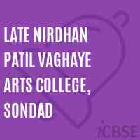 Late Nirdhan Patil Vaghaye Arts College, Sondad Logo