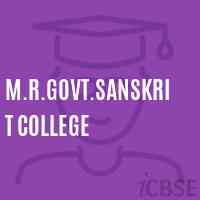 M.R.Govt.Sanskrit College Logo